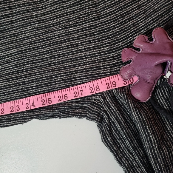 Bundle 2 Wide Leg Pants M Drawstring Elastic Hawaiian Stripes Linen Rayon T & T - Picture 11 of 12